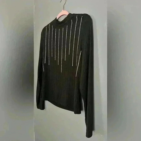 Shein Sexy Plus Rhinestone Mock Neck (413) - Picture 9 of 14